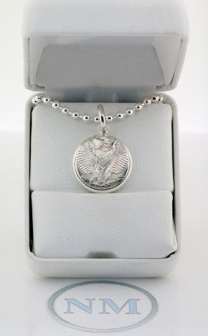 Center Cut Silver Eagle Morgan Dollar Pendant Handmade from Silver Morgan Dollar Coin Ring Wife Wedding Anniversary Groom Gift Pendant Charm