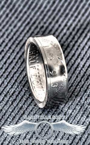 1993 Silver Half Dollar Coinring JFK Kennedy Coin Ring Sizes 7-17 24th Birthday Gift 24th Wedding Anniversary Best Band