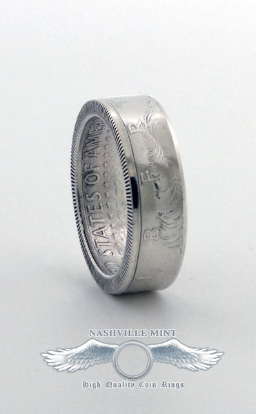 2018 Silver Half Dollar Coin Ring US JFK Double Side CoinRing Wedding Band Anniversary Gift Size 7-17 Class Ring Graduation Gift Coins Rings